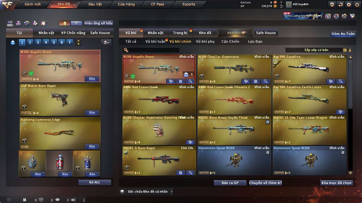 shop acc cf uy tin gia re